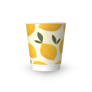 Vaso de Papel Desechable de 8oz, Impresión Personalizada, de Pared Simple, Grado Alimenticio, Reciclable, a Prueba de Fugas, con Recubrimiento de PE para Café, Marca Riiqi, Taiwán - Product Image 5