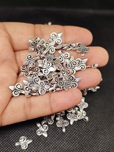 เสน่ห์ทองเหลืองเสน่ห์ดิบทอง silverfilled, Charms สำหรับ macrame และการทำเครื่องประดับ, - Product Image 4