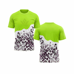 Maillot de football bleu géométrique pour homme, sublimé, manches courtes, anti-humidité, séchage rapide, coupe athlétique, uniforme de football personnalisé pour équipe - Product Image 6