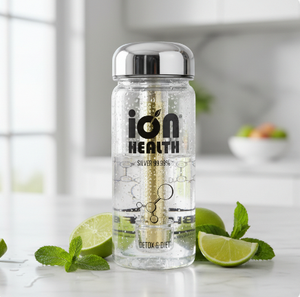 Bouteille d'eau magnétisée antibactérienne Ion Health avec stérilisation aux ions d'argent et système d'énergie hexagonale - Product Image 1