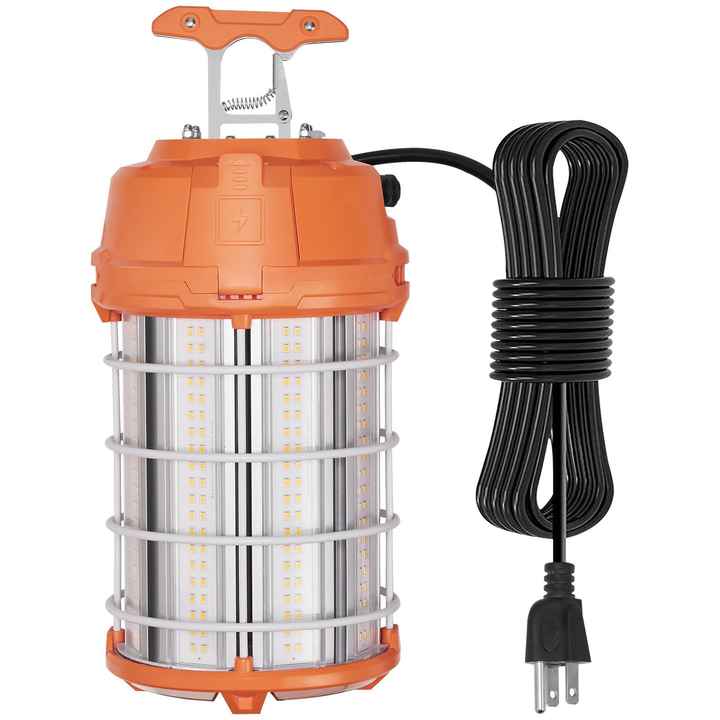 150W LED Portable Super Bright Temporary Work Light 20000lm Construction Indoor Outdoor Job Site Lighting 6 Hanging Lights