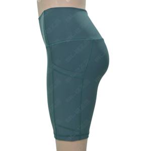 กางเกงขาสั้นออกกำลังกายผู้หญิงรุ่นใหม่ เอวสูง กระชับสัดส่วน ยกกระชับสะโพก กางเกงวิ่ง ควบคุมหน้าท้อง มีกระเป๋าใส่โทรศัพท์ - Product Image 6