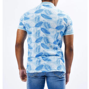 Men's Casual for T-Shirt Cotton/Bamboo Fiber Plus Size Comfortable Breathable Half Button Design Color Block High Quality New - Product Image 4