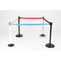 [BS-SS(RD)] Poteau de séparation de file d'attente avec système de rebond lent, poteau de guidage pratique et durable en ceinture, matériau haute résistance fabriqué en Corée