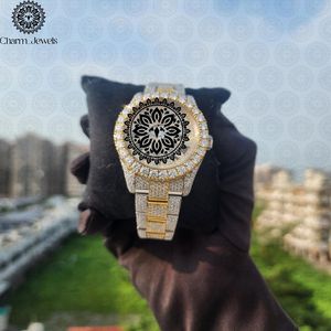 Charm_Jewels Luxury Stainless Steel <b>Watch</b> 38mm Round Case Sapphire Crystal Analog Quartz Movement Folding Clasp Unisex - Product Image 1