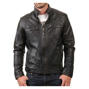 Men's Genuine Leather <b>Biker</b> <b>Jacket</b>, Cowhide Leather Wax Type Color & Design OEM <b>Biker</b> Leather <b>Jacket</b> Fashionable - Product Image 1