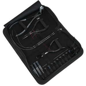 Hair Extension tools Application Kit with Tape In Plier Micro Bead Remover Crimping Tool Pulling <b>Hook</b> Loop Tool Parting Finger - Product Image 1