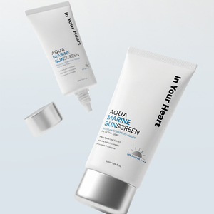 [In Your Heart] Crème solaire AquaMarine pour le visage, soin solaire pour une protection UV quotidienne, formule hydratante et nourrissante pour la peau - Product Image 2