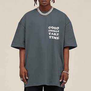 Camisetas Gráficas Vintage para Hombre, Estampado Floral y de Letras, Estilo Retro Urbano, Camisetas Casuales de Algodón de Corte Holgado - Product Image 1