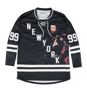 เสื้อฮอกกี้น้ำแข็ง BAD BUNCH NYC 99 พิมพ์ลายด้วยความร้อนด้านหน้า ปรับแต่งชื่อทีมได้ สำหรับผู้ใหญ่ทุกเพศ แขนยาว ระบายความชื้น 100% - Product Image 1