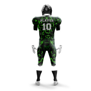 Uniformes de Fútbol Americano Personalizados de Primera Calidad, Conjunto de Camiseta de Manga Corta y Pantalones Cortos de Talla Grande, Tela 100% Poliéster Transpirable - Product Image 2