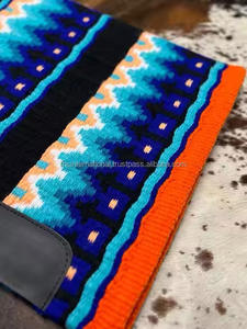 Best Quality New Zealand Wool Double Weave Hand Weaved <b>Saddle</b> Pads Attractive Colours for Western Riding Show Horse New Zealand - Product Image 5