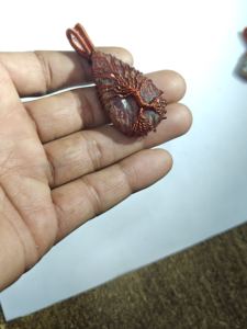 สร้อยคอรูปมงกุฎหินมูนสโตนต้นไม้แห่งชีวิต ทำด้วยมือ ชุบทอง 18K ลวดทองแดงพันอย่างประณีต หรูหรา เหมาะสำหรับงานหมั้นและงานแต่งงาน - Product Image 3