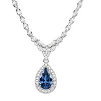 Pendentif chaîne unisexe en or plaqué 10K/14K/18K avec diamant de laboratoire taille poire couleur D, certifié IGI, cadeau de mariage synthétique de luxe