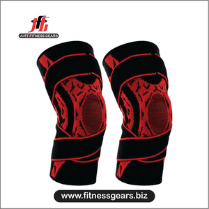 Bandes de compression élastiques robustes personnalisées en nylon et coton respirant avec fermeture auto-agrippante pour la musculation - Product Image 1