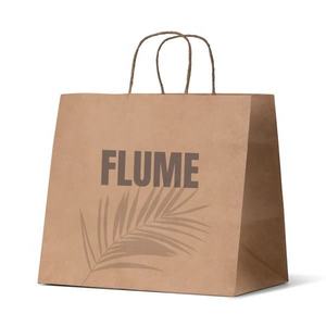 Custom Printed Brown Kraft Paper Shopping <b>Bag</b> Eco Friendly Recyclable <b>Packaging</b> <b>Bag</b> for Clothing Shoes Wholesale - Product Image 5