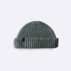 Gorro de Pescador de Lana Merino Acanalado – Gorro Docker Corto – Gorro de Invierno Premium – Logotipo Personalizado OEM - Product Image 3