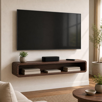 Étagère murale flottante en bois moderne, table console murale avec rangement ouvert pour salon, entrée, décoration intérieure