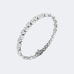 Bracelet tennis en forme de cœur 8.00CTW - Product Image 5