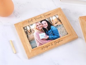 Cadre photo en bois artisanal écologique de qualité supérieure, support décoratif pour photos, pour la maison, le bureau, la chambre, les mariages et les événements familiaux - Product Image 6