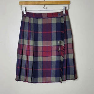 Falda Cruzada Vintage a Cuadros 100% Lana Estilo Herencia Hecha a Mano para Mujer, Kilt Antiguo Tartán 2026 - Product Image 1