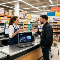 Traducteur à double écran IA de 10,1 pouces, appareil de bureau Android pour la réception des hôtels, prend en charge plus de 80 langues