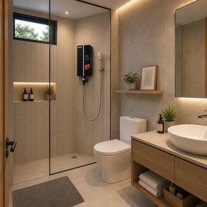 เครื่องทำน้ำอุ่นไฟฟ้าแบบทันทีพร้อมปั๊ม ราคาโรงงาน หน้าจอสัมผัสอัจฉริยะ ป้องกันไฟรั่ว ELCB และควบคุมอุณหภูมิคงที่ - Product Image 5