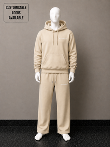 Conjunto de Felpa Premium Personalizado de 300-500GSM para Hombre: Sudadera con Capucha y Pantalones Deportivos Oversize de 2 Piezas - Product Image 4