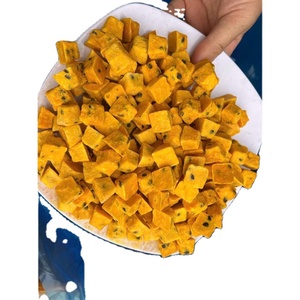Cubes de fruit de la passion lyophilisés, collation de fruits secs jaune vif, emballage en vrac pour la vente au détail et la restauration - Product Image 2