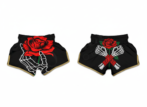 Shorts de Muay Thai personnalisés à faible MOQ avec design par sublimation, cordon de serrage à la taille, pour la lutte et le combat - Product Image 2
