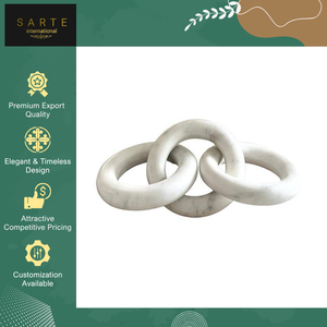 Decoración de Lujo para el Hogar de la Mejor Calidad, Pieza Decorativa Hecha a Mano con Mármol Moderno, Impermeable y Ecológico, Cadena Decorativa para Vida de Descanso - Product Image 2