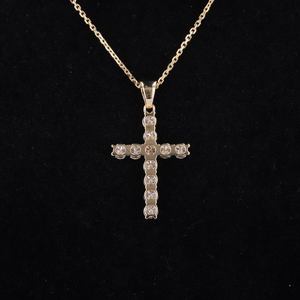 จี้เพชรทรงกลมเพาะเลี้ยงในห้องปฏิบัติการ ได้รับการรับรองจาก IGI ตัวเรือนทองคำ โรสโกลด์ ไวท์โกลด์ หรือเงิน สี D-E-F ความใส VVS-VS พร้อมสายสร้อย - Product Image 2