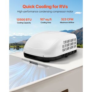 Unità AC da Tetto per Camper 13500 BTU, Silenziosa 65 dB, Altamente Compatibile, Componenti e Sistemi RV Senza Condotti - Product Image 2