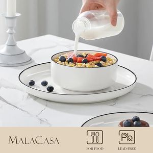 Set di Stoviglie da 12 Pezzi con Piatti e Ciotole per Cucina e Sala da Pranzo - Product Image 2