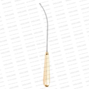 Dissecteur orbital à extrémité incurvée de 9-1/4 pouces pour lifting frontal et sourcils, instrument de chirurgie plastique par Vaslcare - Product Image 6
