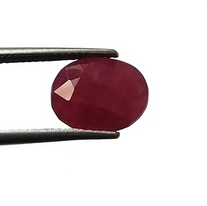 Gemas de Zafiro Rojo Rosado Natural de Alta Calidad, Corte Ovalado, Sin Calentar, Sin Tratar, 5.00 Quilates, Facetadas, Piedra Suelta 9X11.3 - Product Image 1