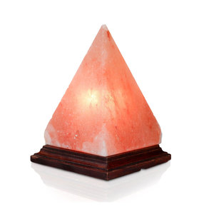 Lámpara de Sal del Himalaya con Forma de Pirámide, Brillo Natural, Lámpara de Sal Original del Himalaya con Forma de Pirámide para Dormitorio - Product Image 1