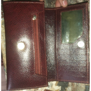 PORTEFEUILLE ET PORTEFEUILLE POUR HOMMES EN CUIR VÉRITABLE POUR PORTE-MONNAIE COULEUR NOIR EN DOLLAR 2.5 CARTE DE CRÉDIT ACCEPTER TAILLE M L XL - Product Image 6