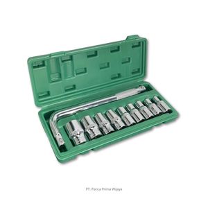 Jeu de clés à douille chromées de haute qualité, 10 pièces, 1/2 pouce, 824 mm, acier CR-V, 6 points, DIY OEM avec poignée pliante en L - Product Image 2