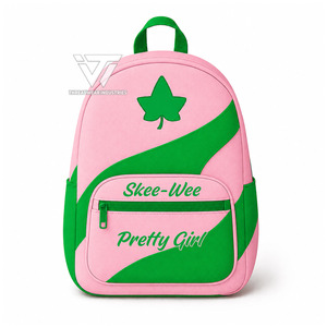 Alpha grec personnalisé |   Kapa |   Alpha |   Sac à dos élégant bicolore en similicuir pour sororité |   Sac à dos de voyage durable pour tous les jours - Product Image 1