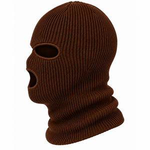 Pasamontañas Premium de Punto con 3 Orificios, Diseño a Cuadros, 100% Poliéster, para Invierno y Actividades al Aire Libre - Product Image 4