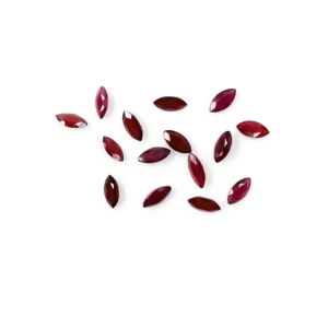 Rubis naturel de Bangkok, taille marquise calibrée 5x10mm, pierre précieuse de rubis naturel à facettes pour la fabrication de bijoux, prête à l'emploi - Product Image 3