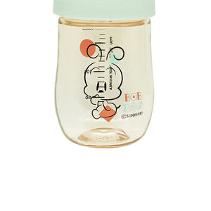 Bobdog Bebe-Chuchu Biberón Menta 180ml Anti Cólicos Sin BPA Cuello Ancho Fácil Agarre Tapa Fácil de Abrir Transparente 0 Meses - Product Image 4