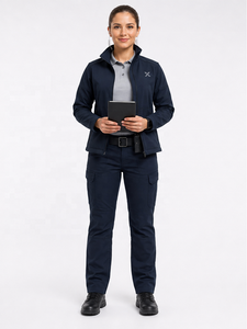 Uniformes d'hôtesse de l'air à manches longues personnalisés |   Fabricant OEM |   Superviseur de la détection des aiguilles pour les interventions d'urgence aéroportuaires féminines - Product Image 1