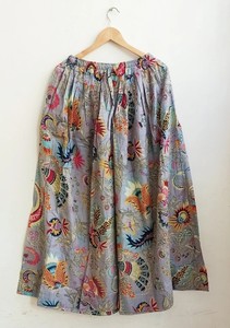 Falda Larga India para Mujer, Falda de Danza del Vientre, Hecha a Mano, con Estampado Floral - Product Image 1