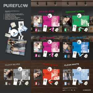 อัลบั้มแท้ 100% จากเกาหลี LE SSERAFIM อัลบั้มสตูดิโอชุดที่ 2 'PUREFLOW' pt.1 (รุ่น COMPACT) (สุ่ม) เคป๊อป - Product Image 2