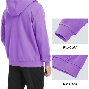เสื้อฮู้ดดี้คุณภาพสูง ใส่สบายผิว สำหรับผู้ชาย รับสกรีนโลโก้ ระบายอากาศได้ดี แขนยาว ผ้าคอตตอนผสม รุ่นพื้นฐาน - Product Image 4