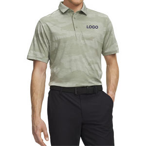 Polo pour homme en jacquard camouflage tendance, léger et respirant, personnalisable pour le golf, avec logo brodé OEM disponible - Product Image 6