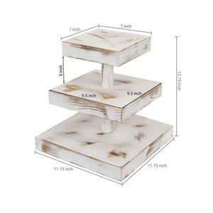 Support à cupcakes en bois naturel fait main, support à gâteau rustique de qualité supérieure pour mariages, fêtes, événements et utilisation en boulangerie - Product Image 6