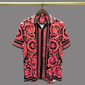 Chemise de plage pour homme 100% polyester, style hawaïen, décontractée, imprimée, à manches courtes, boutonnée, pour les vacances d'été - Product Image 4